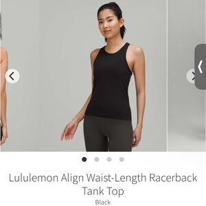 lululemon Align Waist-Length Racerback Tank Top